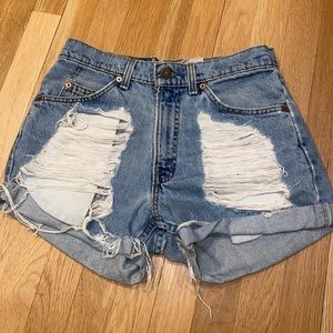 Furst of a Kind x Levi jean shorts. Size 30.
